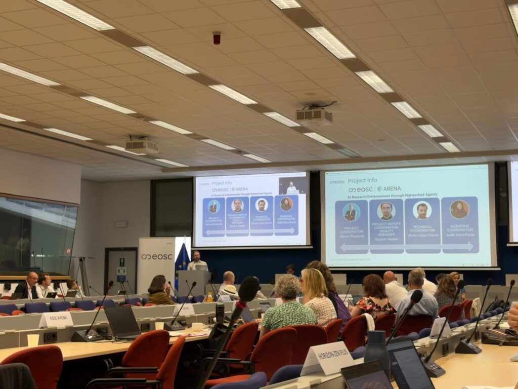 EOSC-ARENA participation in 2026 EOSC-related projects coordination meeting.
